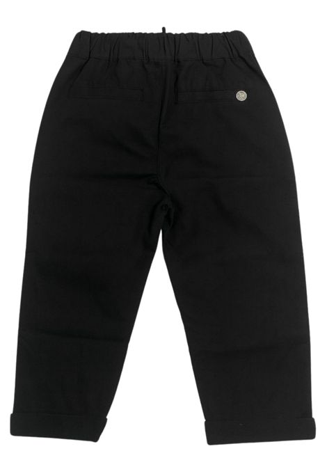 Black cotton trousers for children Please | PE84270B72/MANERO