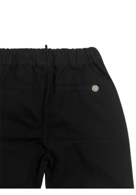 Black cotton trousers for children Please | PE84270B72/MANERO