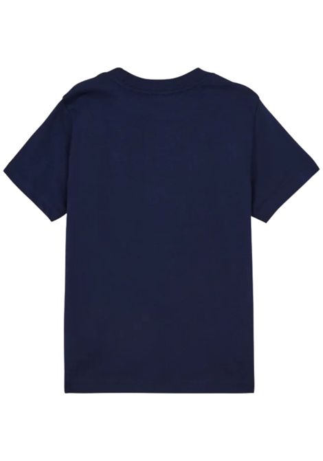 Blue cotton T-shirt for children RALPH LAUREN | 313833549/CEBLU