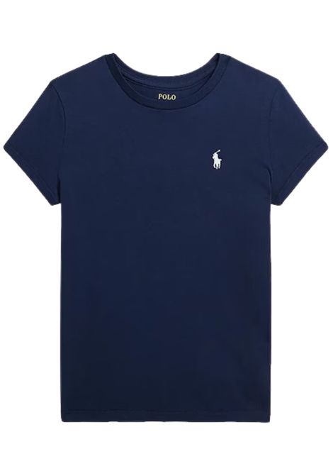 Blue cotton T-shirt for children RALPH LAUREN | 3138335499/CEBLU