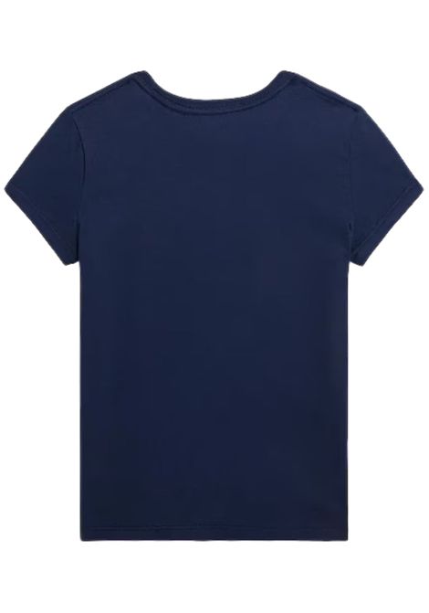 Blue cotton T-shirt for children RALPH LAUREN | 3138335499/CEBLU