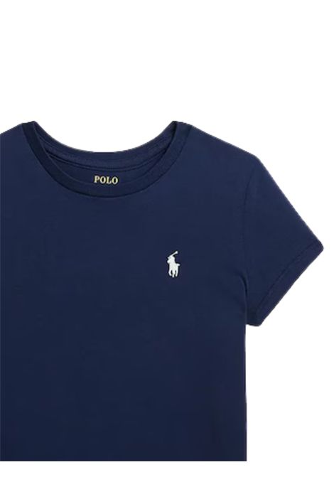 Blue cotton T-shirt for children RALPH LAUREN | 3138335499/CEBLU