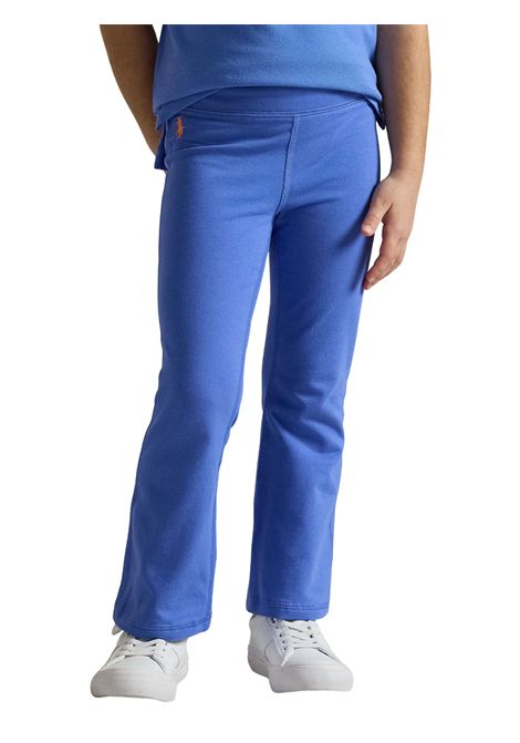 Blue cotton leggings for girls RALPH LAUREN | 313925883004/MOBLU