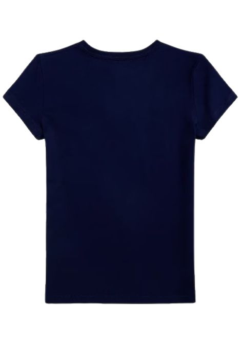 Blue cotton T-shirt for children RALPH LAUREN | 313971138/CEBLU