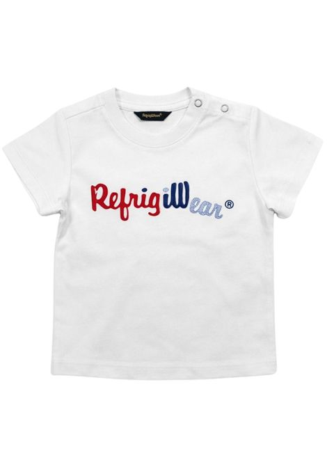 T-shirt neonato bianca in cotone REFRIGIWEAR | 1716BIANCO