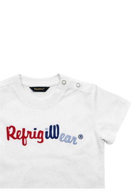 T-shirt neonato bianca in cotone REFRIGIWEAR | 1716BIANCO