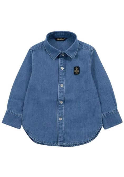 Camicia neonato in cotone denim REFRIGIWEAR | 1723DENIM