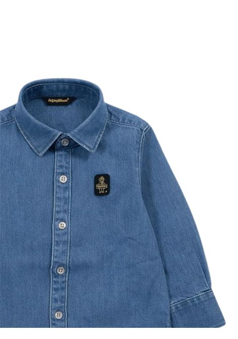 Camicia neonato in cotone denim REFRIGIWEAR | 1723DENIM