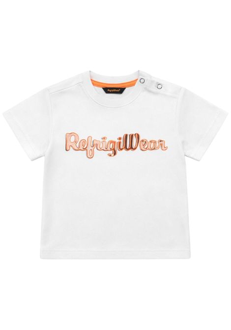 T-shirt neonato bianca in cotone REFRIGIWEAR | 1731BIANCO