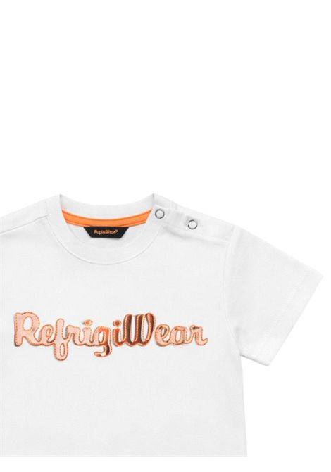 T-shirt neonato bianca in cotone REFRIGIWEAR | 1731BIANCO