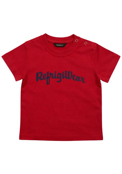 T-shirt neonato rossa in cotone REFRIGIWEAR | 1733ROSSO