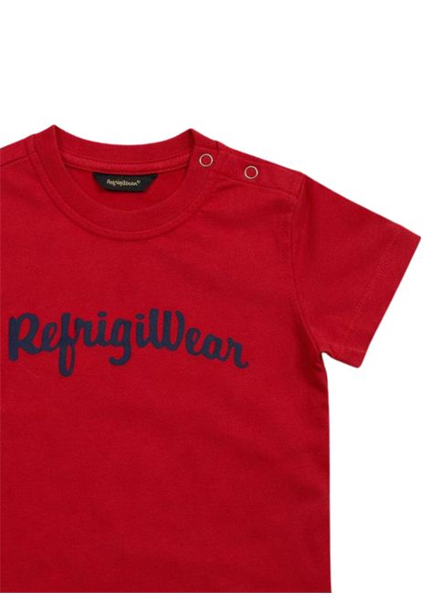 T-shirt neonato rossa in cotone REFRIGIWEAR | 1733ROSSO
