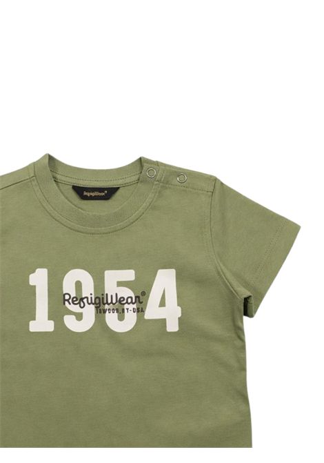 T-shirt neonato verde in cotone REFRIGIWEAR | 1734VERDE