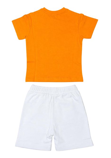 Orange/white cotton baby set REFRIGIWEAR | RN1746DS26ARANCIO/BIANCO