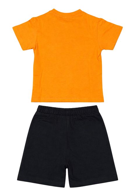 Orange/black cotton baby set REFRIGIWEAR | RN1746DS26ARANCIO/NERO