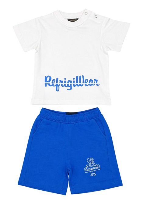 Baby boy's blue/white cotton set REFRIGIWEAR | RN1746DS26AZZURRO/BIANCO