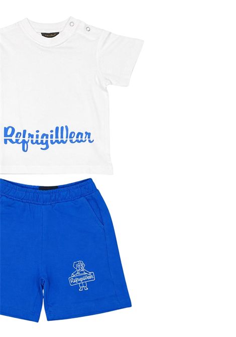 Baby boy's blue/white cotton set REFRIGIWEAR | RN1746DS26AZZURRO/BIANCO