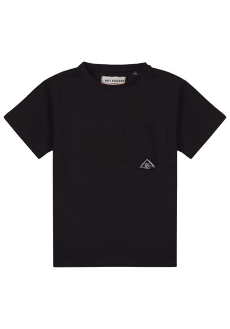 Black cotton T-shirt for children ROY ROGER'S | B124/SUNERO