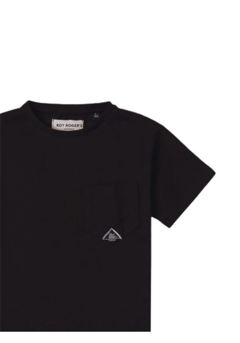 Black cotton T-shirt for children ROY ROGER'S | B124/SUNERO