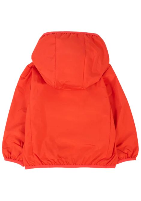 Red baby jacket with hood SAVE THE DUCK | I30006X/DEBROSSO