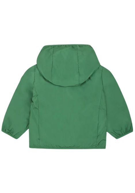 Green baby jacket with hood SAVE THE DUCK | I30006X/DEBVERDE