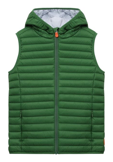 Smanicato unisex verde in nylon SAVE THE DUCK | J80649X/MOVERDE