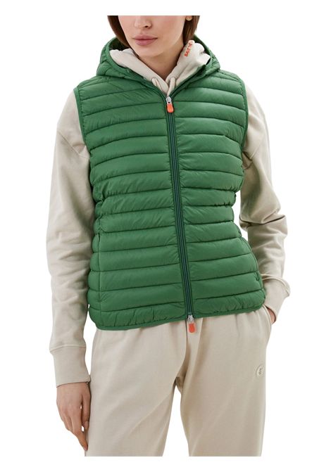 Smanicato unisex verde in nylon SAVE THE DUCK | J80649X/MOVERDE