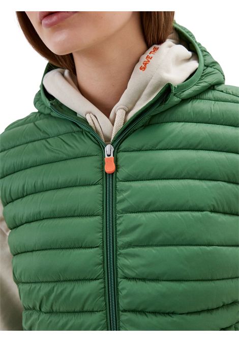 Smanicato unisex verde in nylon SAVE THE DUCK | J80649X/MOVERDE