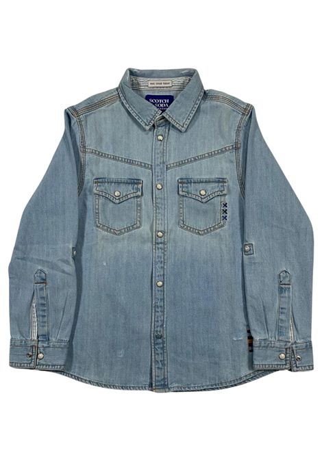 Children's denim cotton shirt Scotch&Soda | 167412/SUDENIM