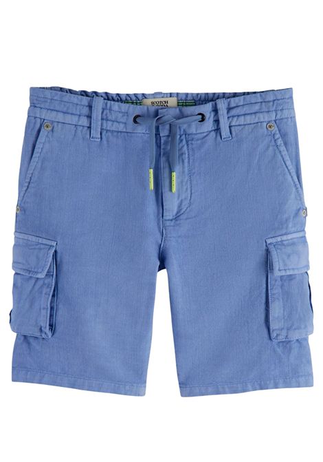 Children's Bermuda shorts in linen and cotton Scotch&Soda | 170491/SUAZZURRO
