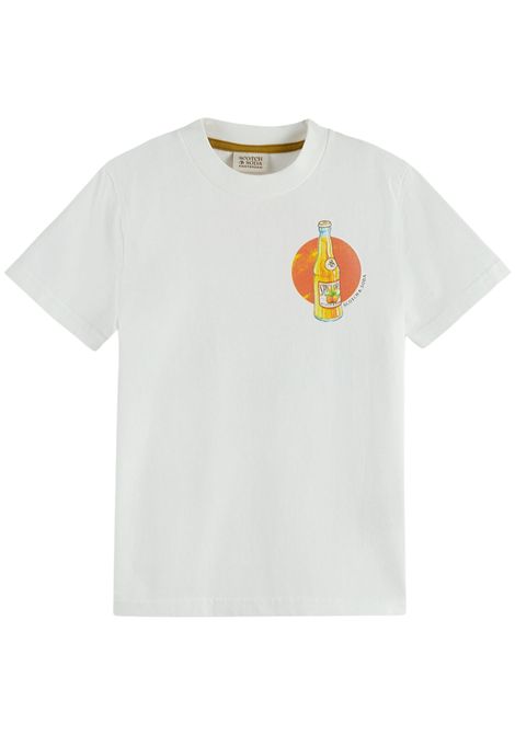 White cotton T-shirt for children Scotch&Soda | 170546/SUBIANCO