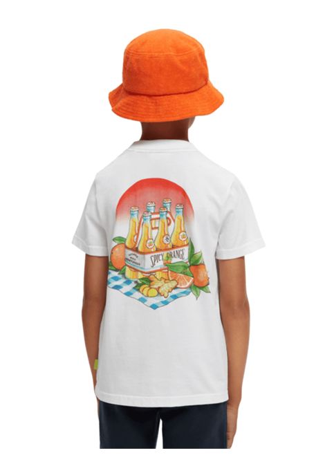 White cotton T-shirt for children Scotch&Soda | 170546/SUBIANCO