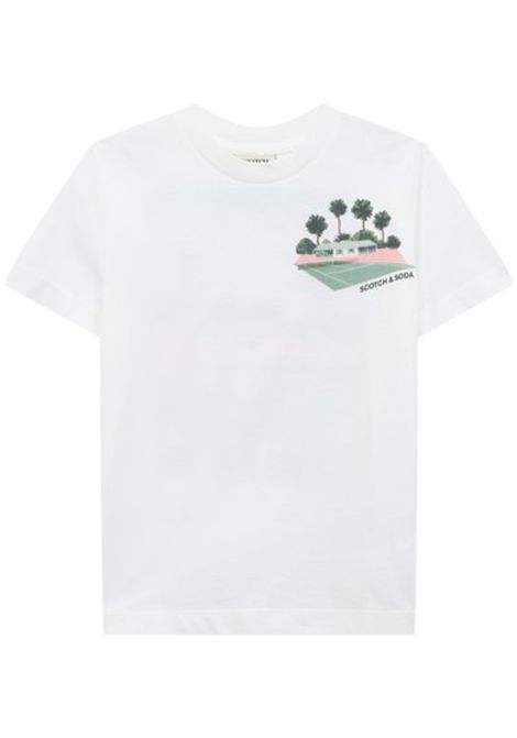 White cotton T-shirt for children Scotch&Soda | 170553/SUBIANCO