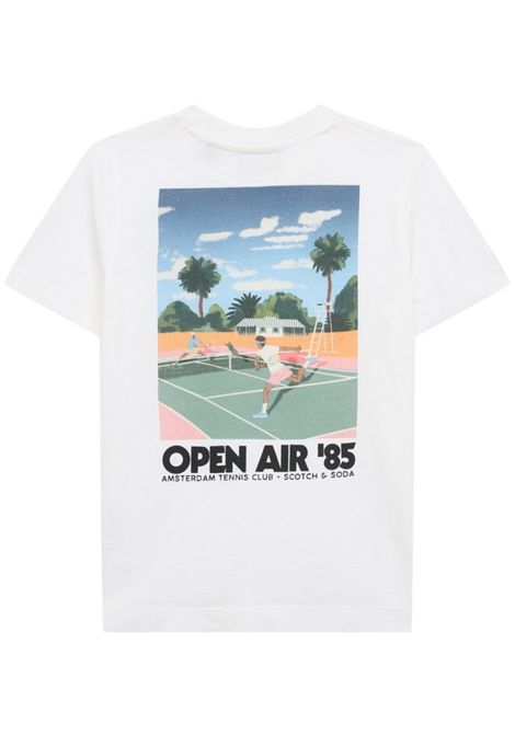 White cotton T-shirt for children Scotch&Soda | 170553/SUBIANCO