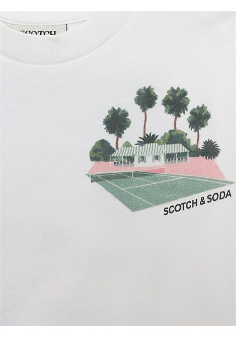 White cotton T-shirt for children Scotch&Soda | 170553/SUBIANCO