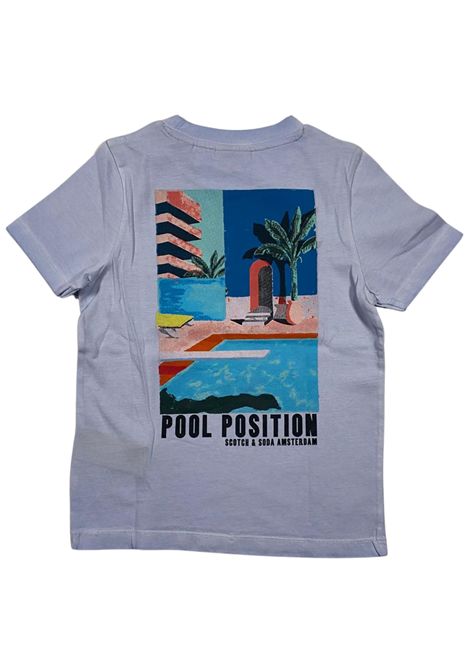 Blue cotton T-shirt for children Scotch&Soda | 170560/SUAZZURRO
