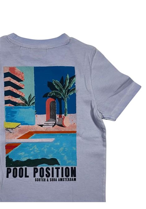 Blue cotton T-shirt for children Scotch&Soda | 170560/SUAZZURRO