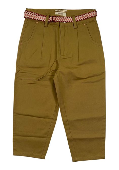 Pantalone bambina in lino e cotone Scotch&Soda | 175817/SUVERDE