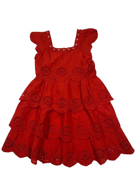Abito bambina rosso in cotone Scotch&Soda | 175927/SUROSSO