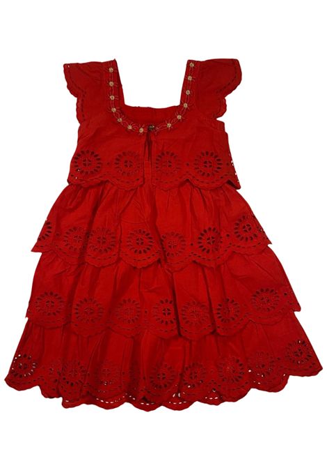 Abito bambina rosso in cotone Scotch&Soda | 175927/SUROSSO