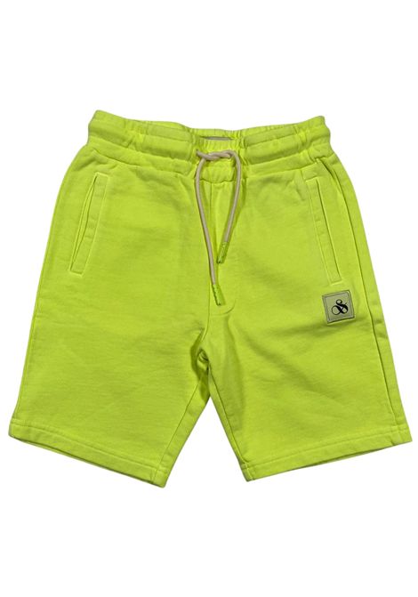 Children's fluorescent yellow cotton Bermuda shorts Scotch&Soda | 176515/SUGIALLO FLUO