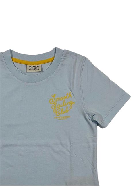 Blue cotton T-shirt for children Scotch&Soda | 177528/SUAZZURRO