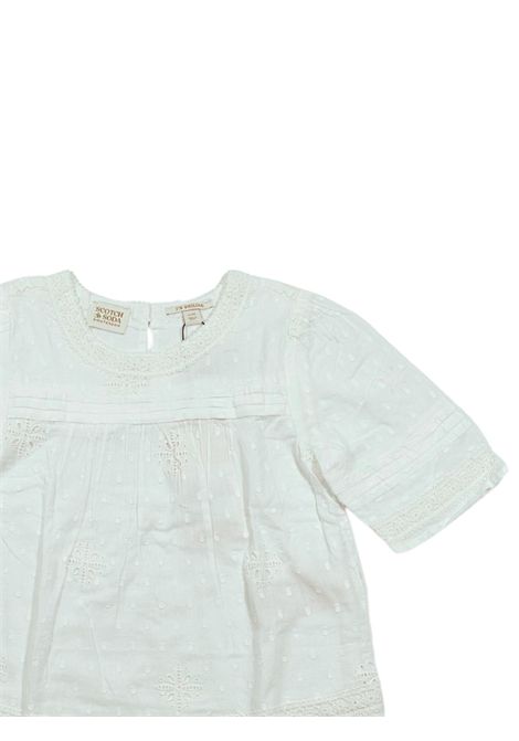 Casacca bambina bianca in cotone Scotch&Soda | 177564/SUBIANCO