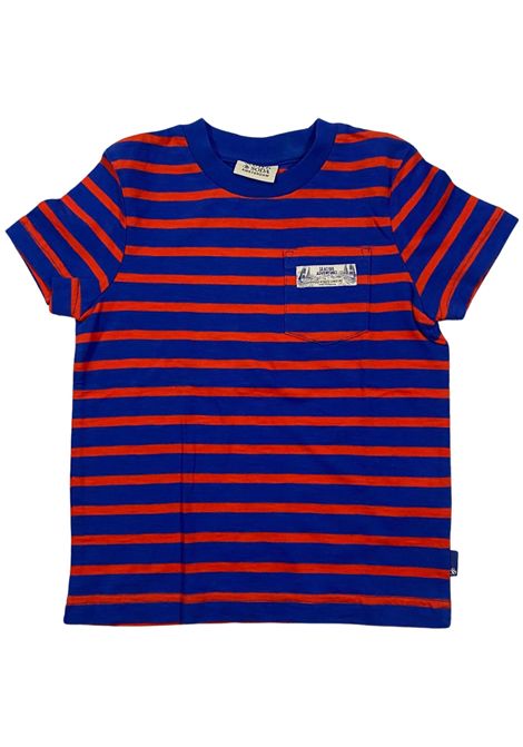 Blue/red cotton T-shirt for children Scotch&Soda | 177571/SUBLU/ROSSO