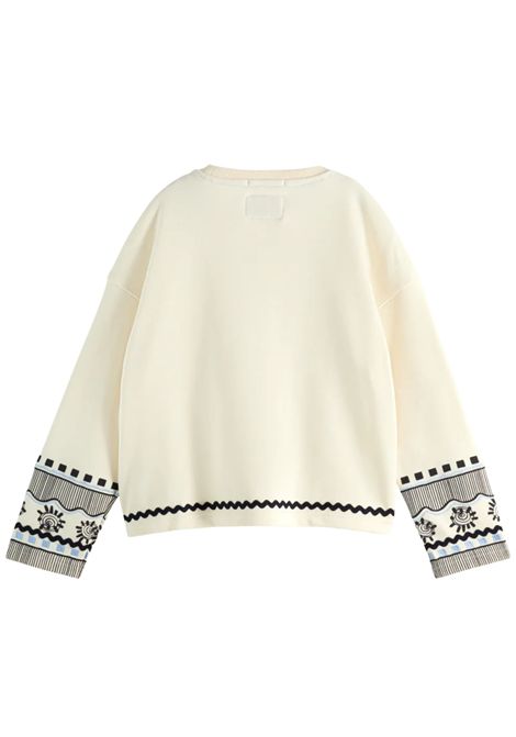 Felpa bambina sabbia in cotone Scotch&Soda | 179349/SUSABBIA
