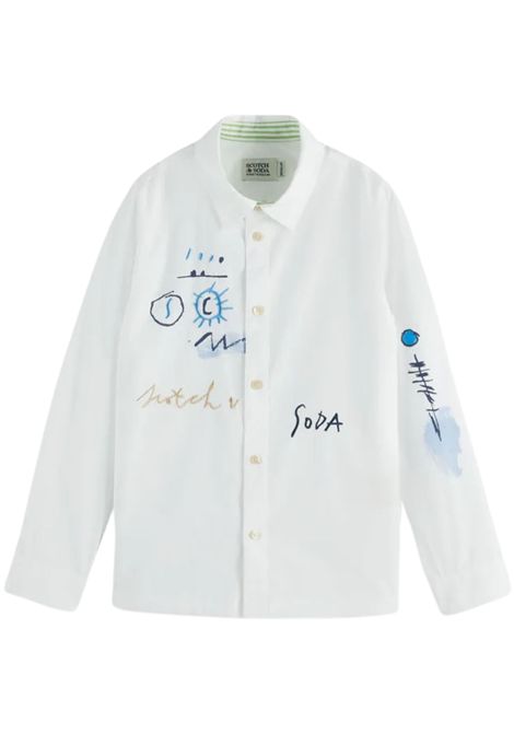 White cotton children's shirt Scotch&Soda | 179461/SUBIANCO