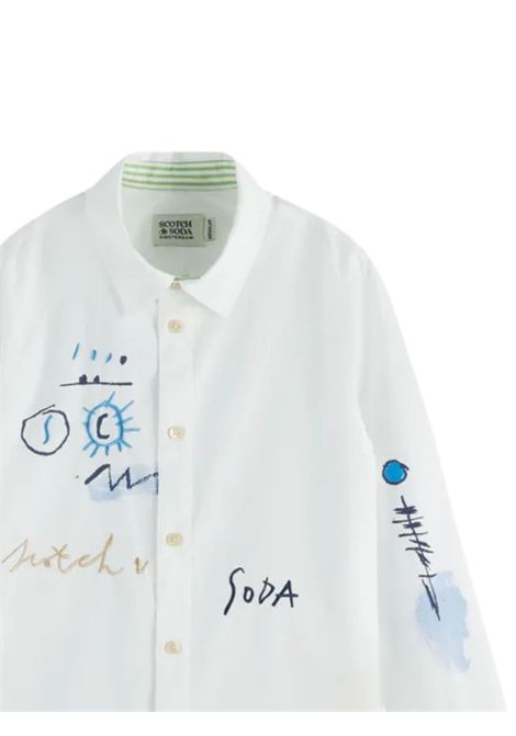 White cotton children's shirt Scotch&Soda | 179461/SUBIANCO