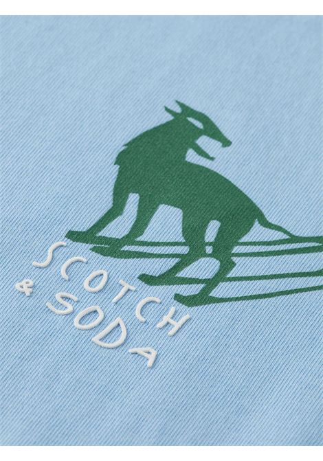 Blue cotton T-shirt for children Scotch&Soda | 179491/SUAZZURRO