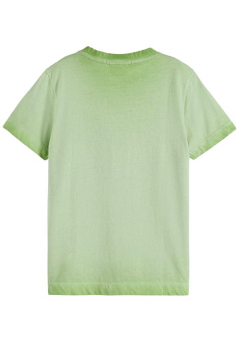 Green cotton T-shirt for children Scotch&Soda | 179499/SUVERDE