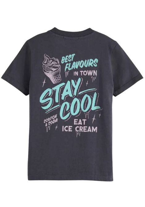Black cotton T-shirt for children Scotch&Soda | 179504/SUNERO